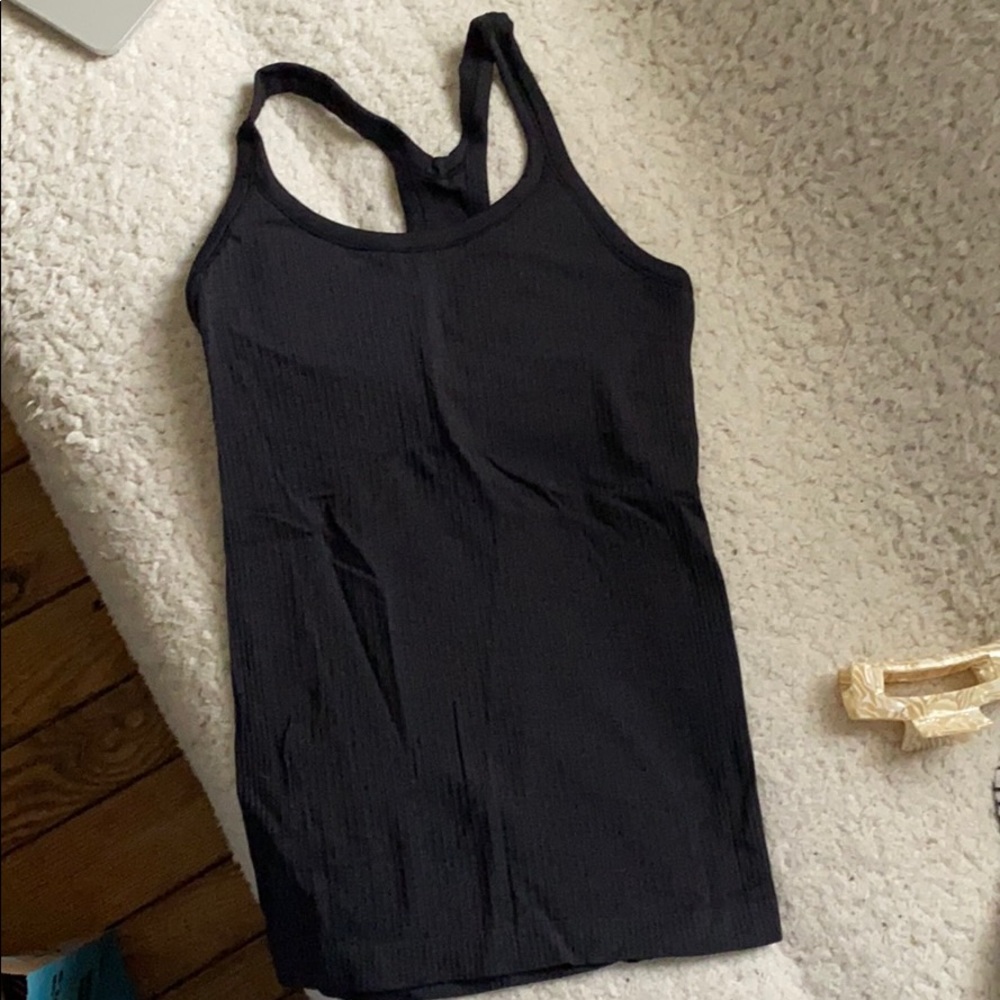 Black Lululemon ribbed tank